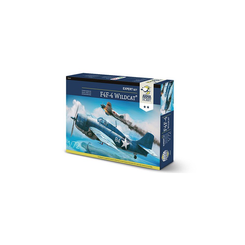 F4F-4 plastic plane model WildCat Expert Set 1/72 | Scientific-MHD