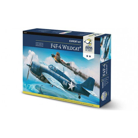F4F-4 plastic plane model WildCat Expert Set 1/72 | Scientific-MHD