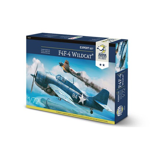 F4F-4 plastic plane model WildCat Expert Set 1/72 F4F-4 plastic plane model WildCat Expert Set 1/72 | Scientific-MHD
