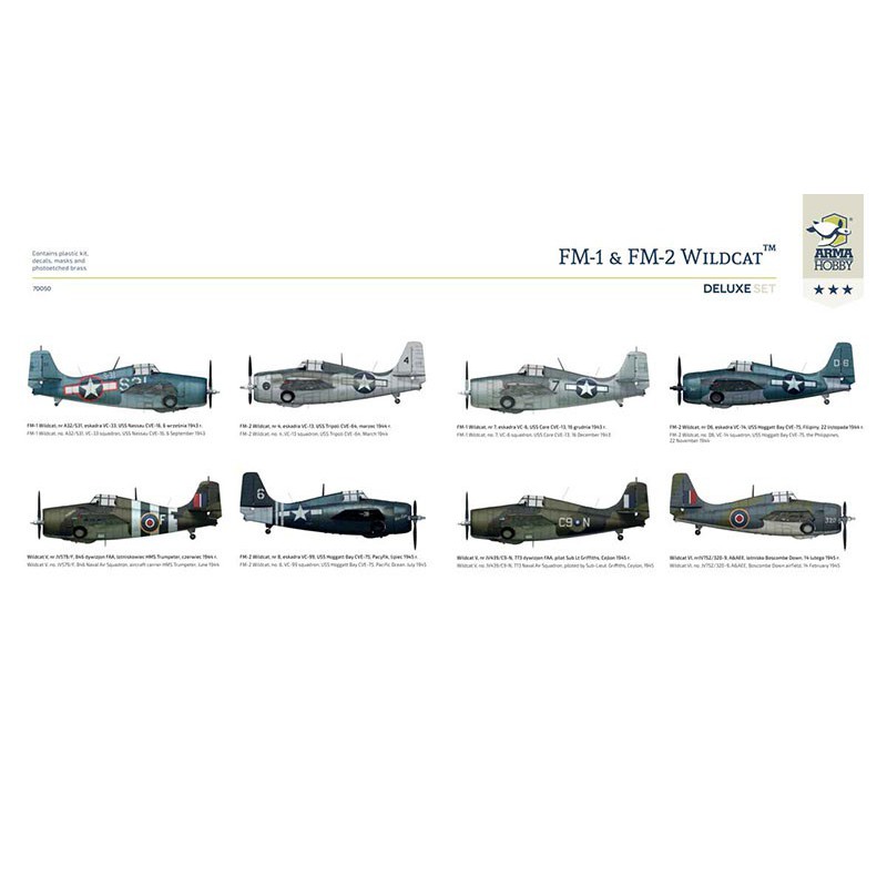 FM-1 & FM-2 plastic plane model WildCat Deluxe Set 1/72 | Scientific-MHD