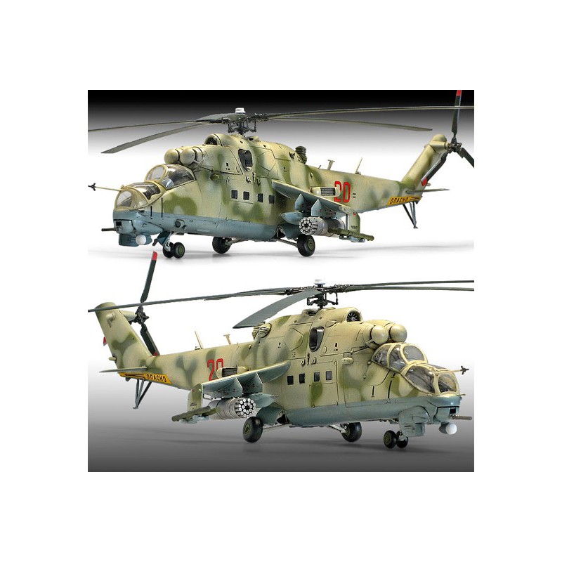 Plastic helicopter model in mid-24v/hind e 1/72 | Scientific-MHD