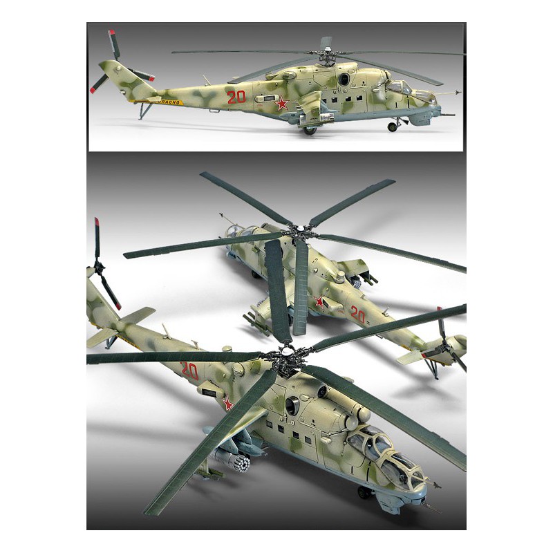 Plastic helicopter model in mid-24v/hind e 1/72 | Scientific-MHD