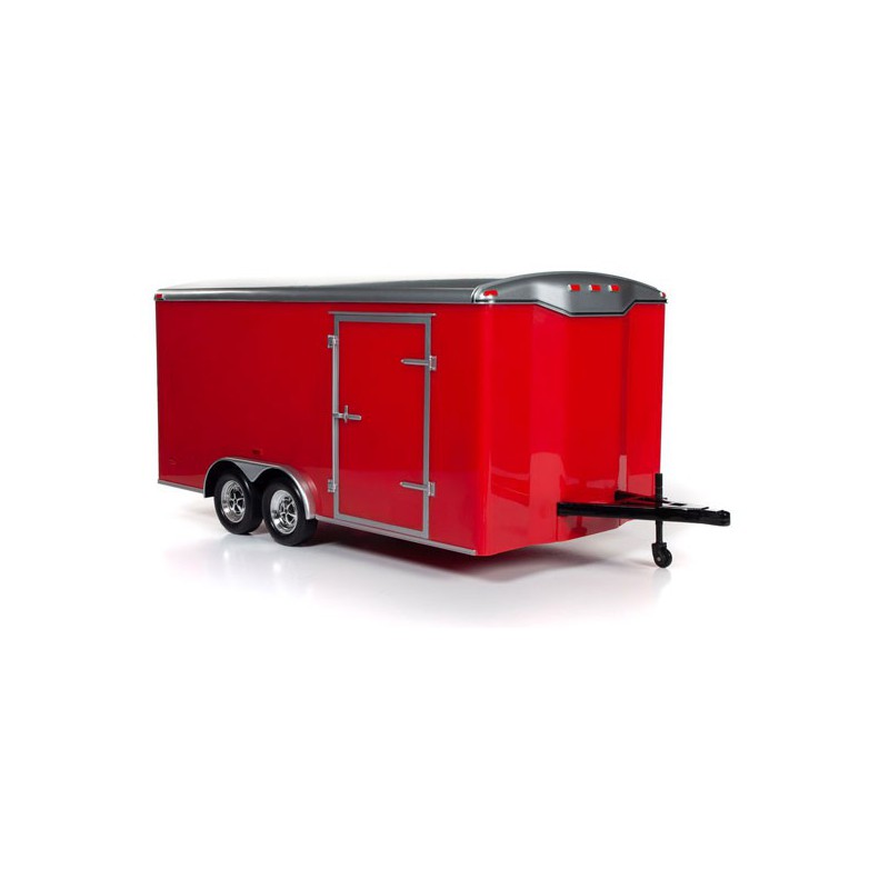 Miniature car Die Cast at1/18 Enclosed Trailer Red 1/18 | Scientific-MHD