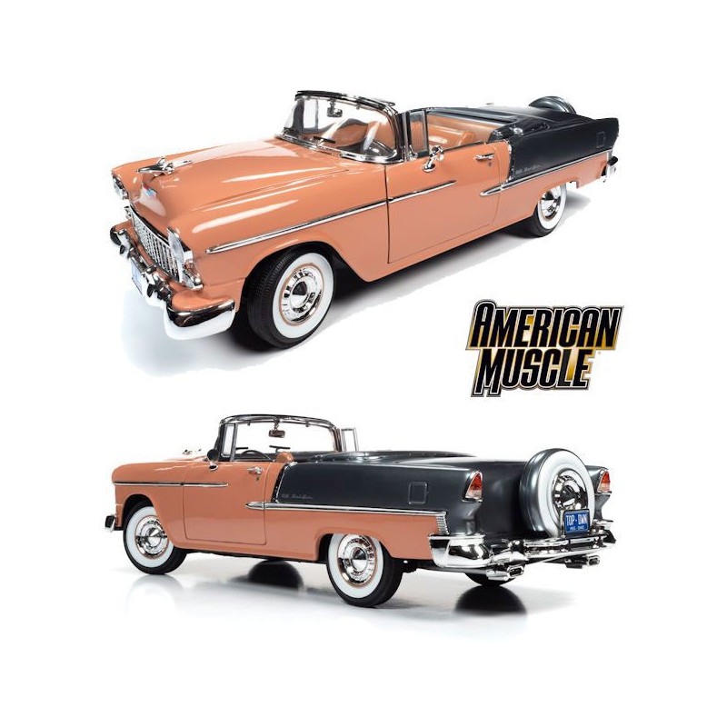 Miniature car Die Cast at1/18 Chevy Bel Air Convertible 1955 1/18 | Scientific-MHD