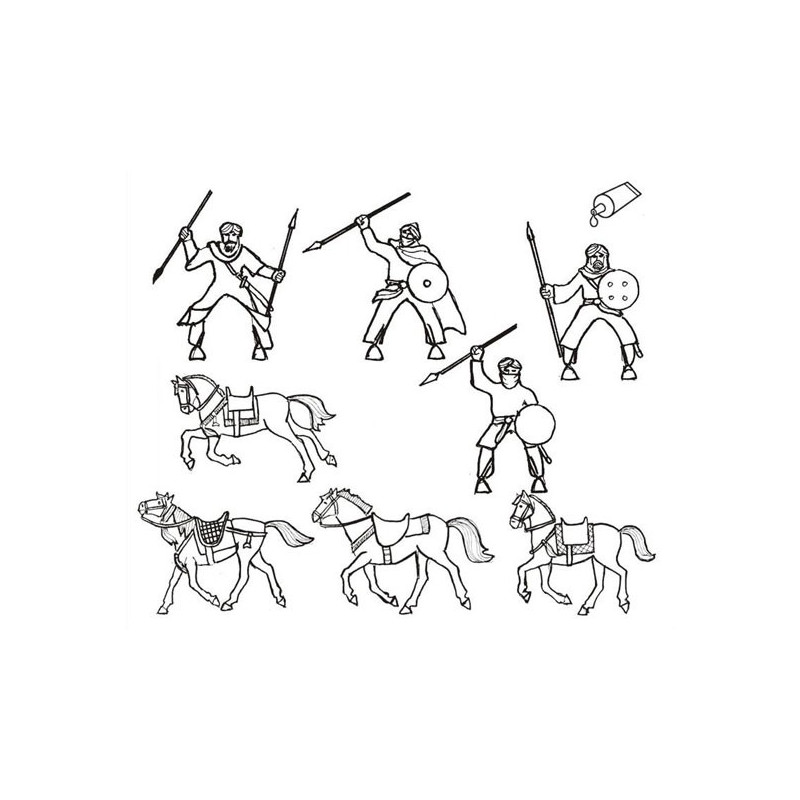 Light cavalry figurine Almoravid1/72 | Scientific-MHD
