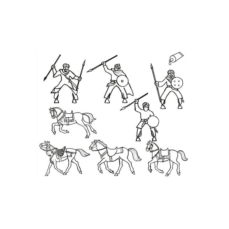 Light cavalry figurine Almoravid1/72 | Scientific-MHD