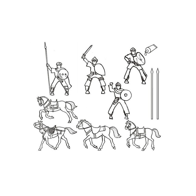 Heavy cavalry figurine Almoravid1/72 | Scientific-MHD