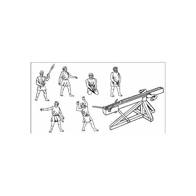 Greek catapult figurine 1/72 | Scientific-MHD
