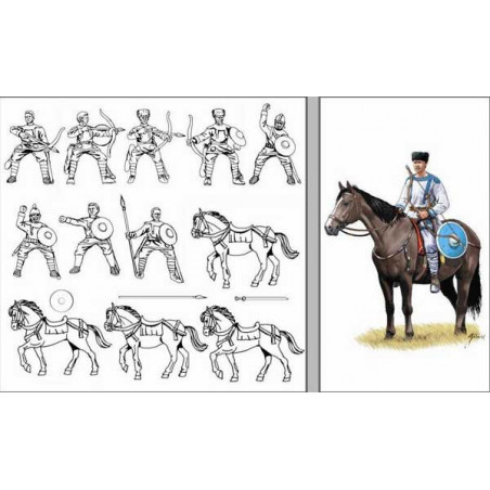 Late Roman cavalry figurine 1/72 | Scientific-MHD