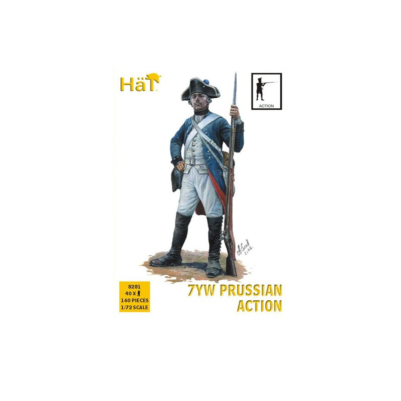 Prussian infantry figurine in 1/72 action | Scientific-MHD