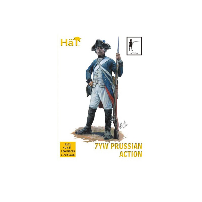 Prussian infantry figurine in 1/72 action | Scientific-MHD