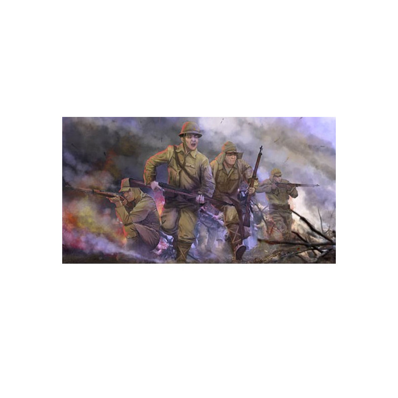 Japanese army figurine wwii 1/72 | Scientific-MHD