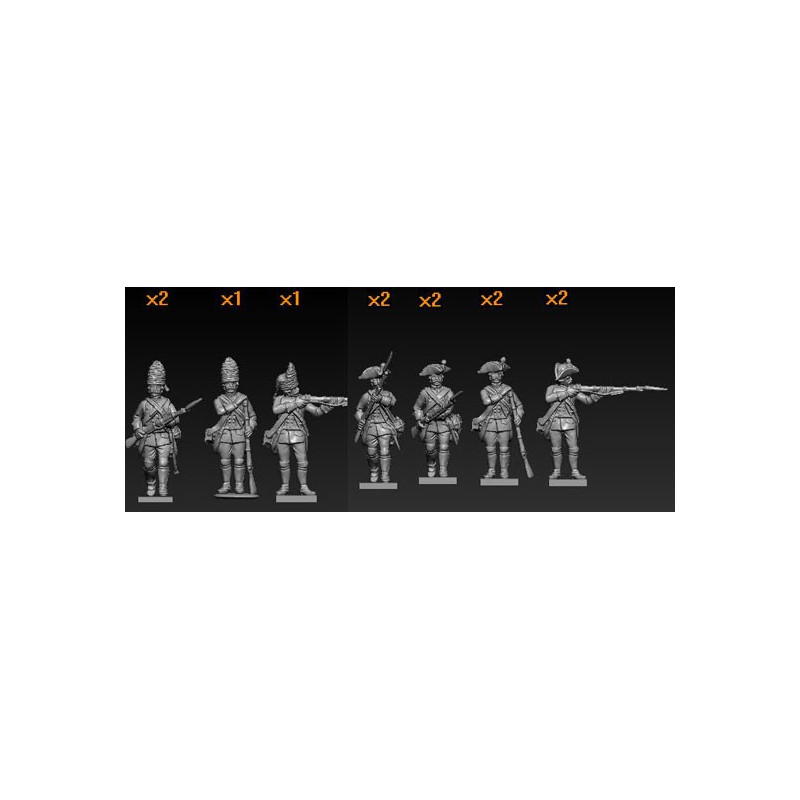 SEVEN YEARS WAR Austrian figurine Action 1/72 | Scientific-MHD