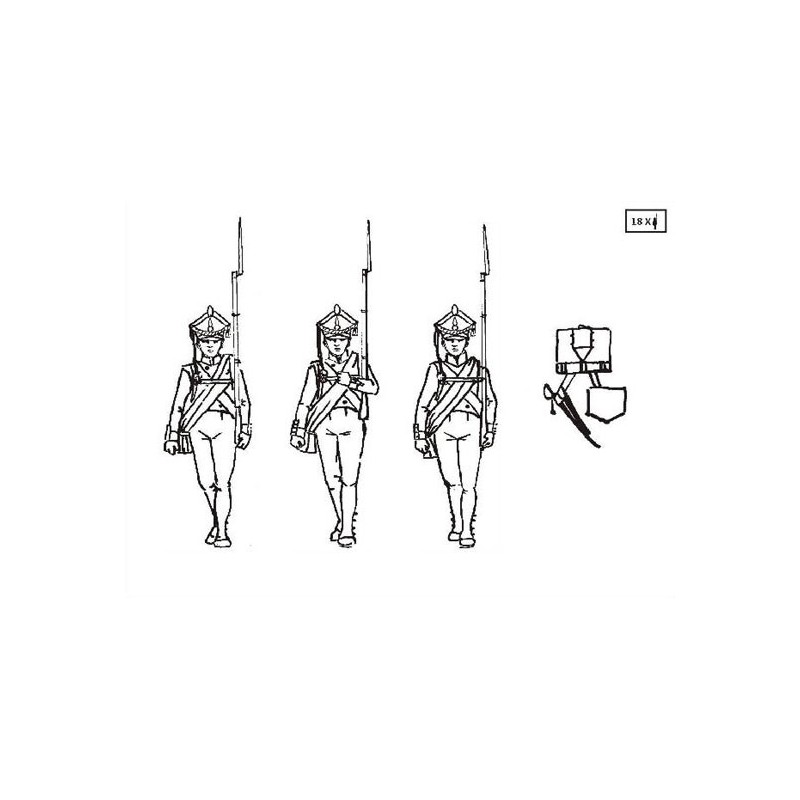 Russian infantry figurine En Marche1/32 | Scientific-MHD