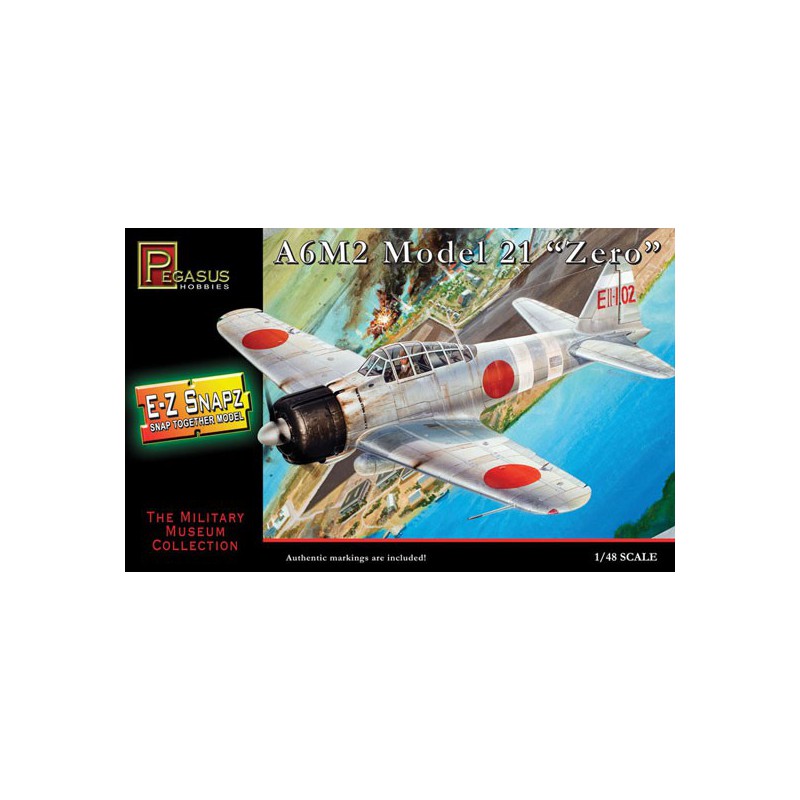 E-Z Built plastic plane model A6M2 Zero 1/48 | Scientific-MHD