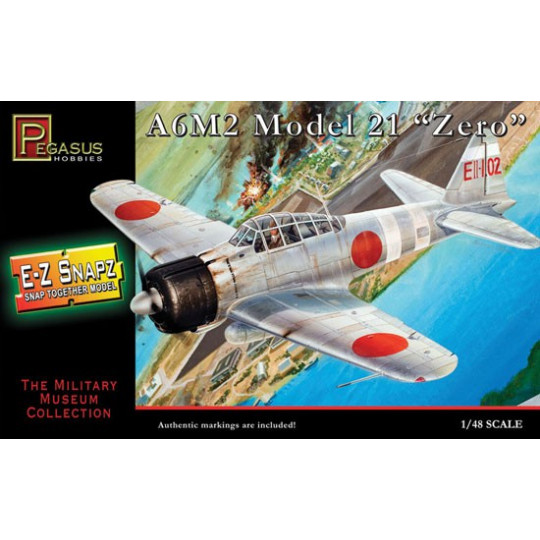 E-Z Built plastic plane model A6M2 Zero 1/48 | Scientific-MHD