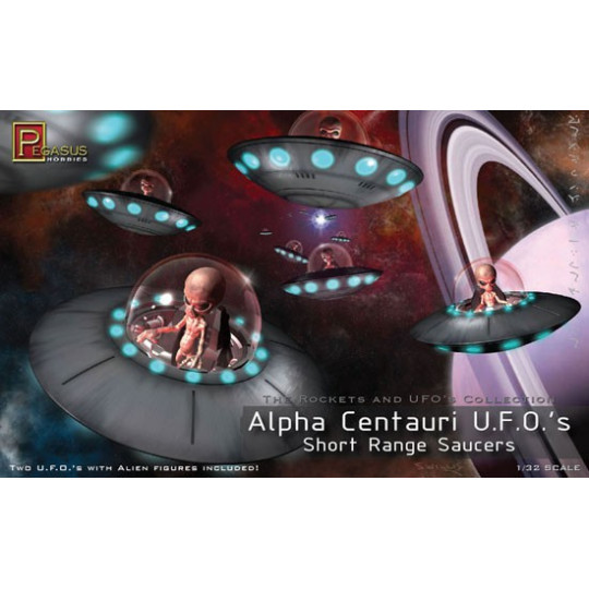 Alpha Centuri UFO plastic science fiction model (2 rooms) | Scientific-MHD