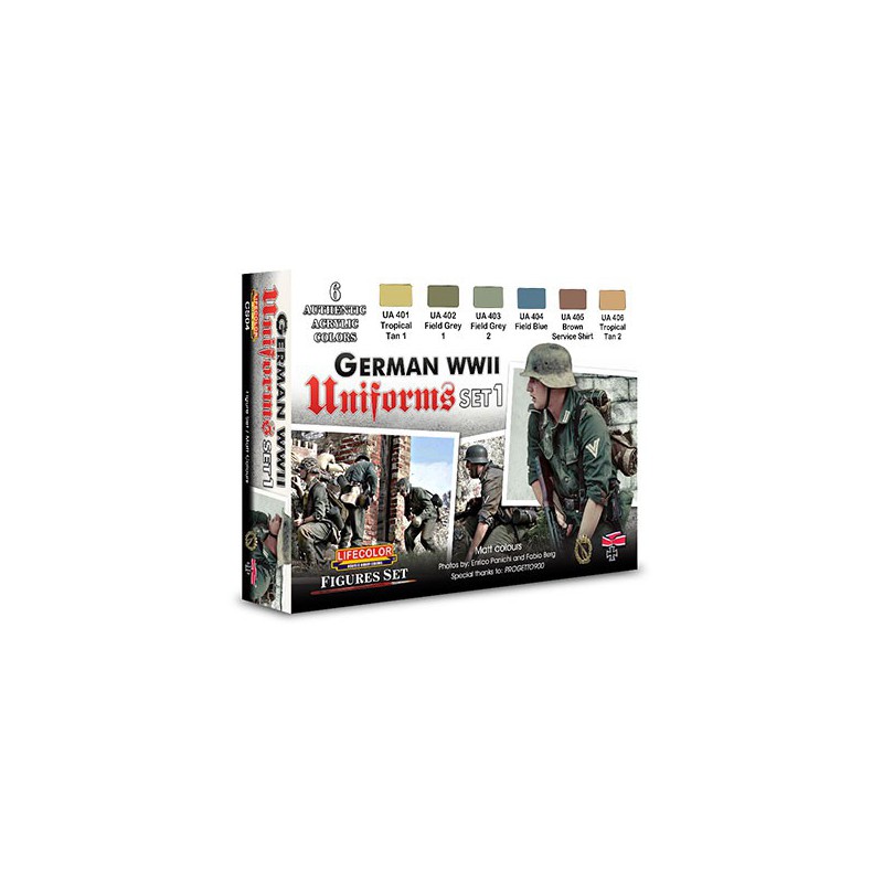 Acrylic painting German uniform shades n ° 1 | Scientific-MHD