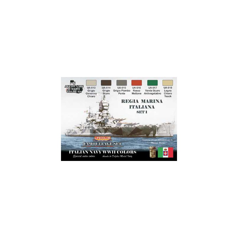 Acrylic painting set Italian boats wwii | Scientific-MHD
