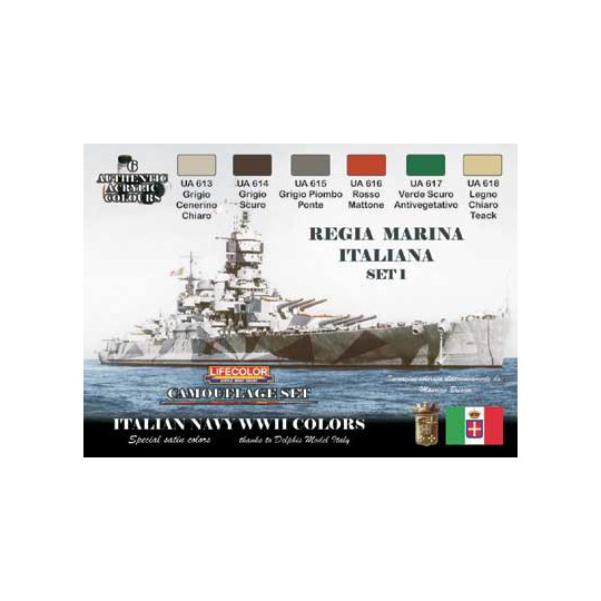 Acrylic painting set Italian boats wwii | Scientific-MHD
