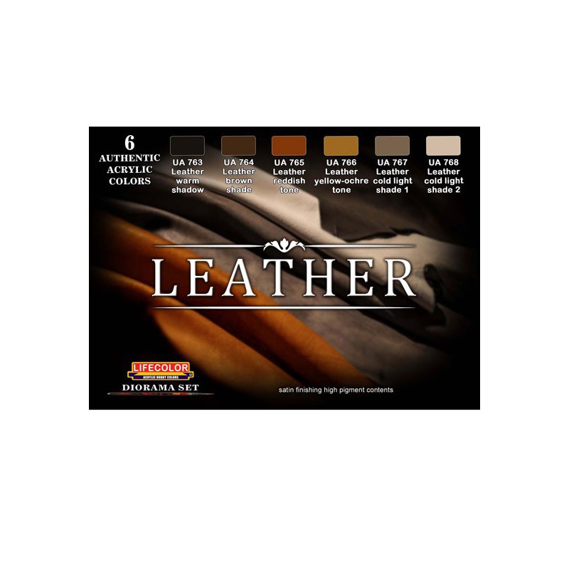 Acrylic paint set leather shades | Scientific-MHD
