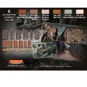 Acrylic painting set Debris & rubble | Scientific-MHD