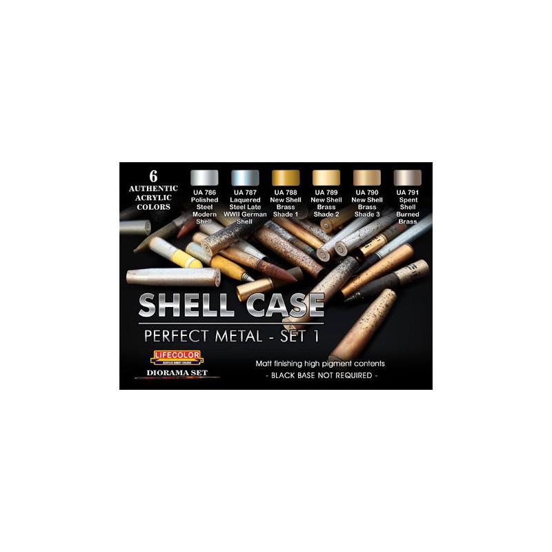 Acrylic paint shellcase perfect metal set1 | Scientific-MHD