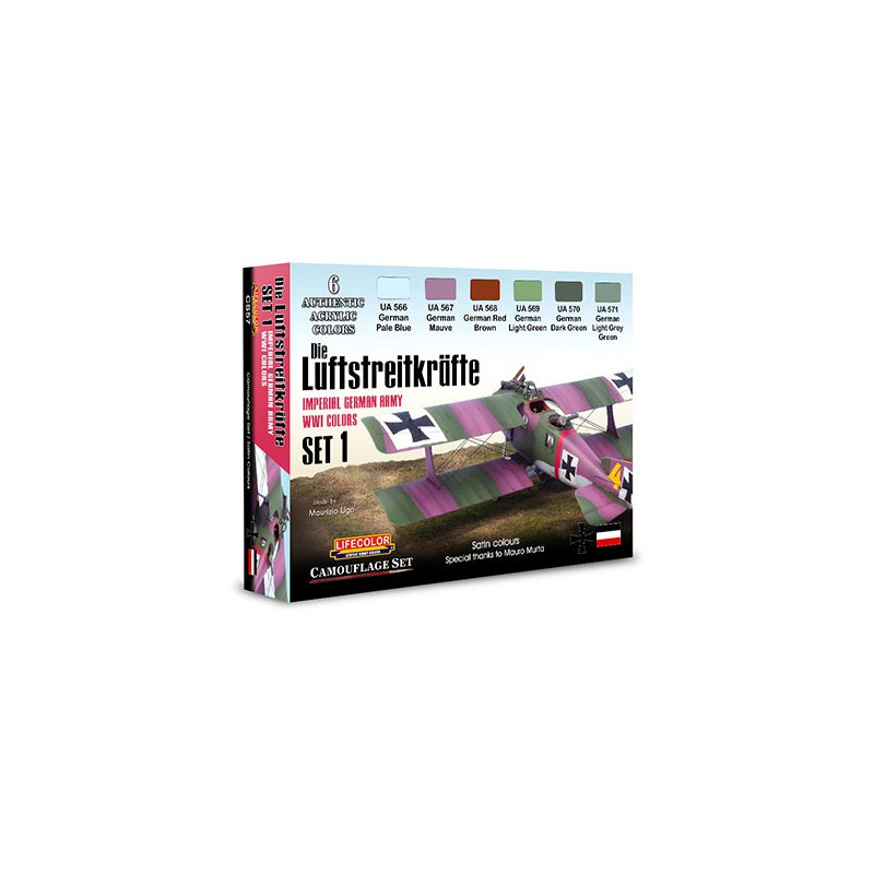 Imperial Acrylic Painting German Army Wwi Colors Set 1 | Scientific-MHD
