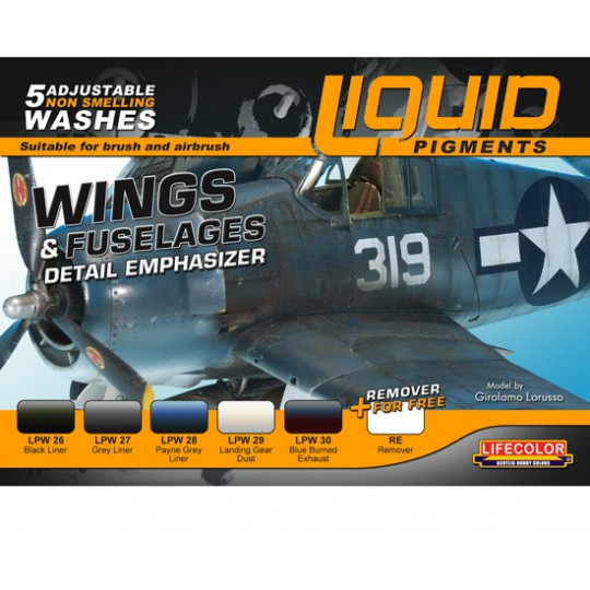Acrylic paint wings and fuselages pigments | Scientific-MHD