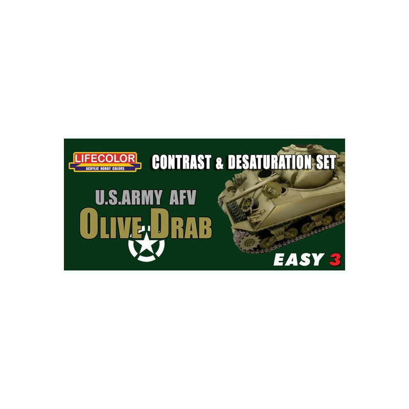 Acrylic paint Easy 3 US Army Olive Drac | Scientific-MHD