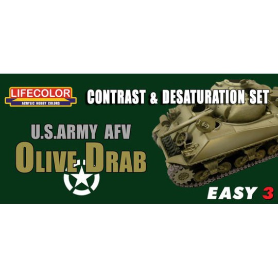 Acrylic paint Easy 3 US Army Olive Drac | Scientific-MHD