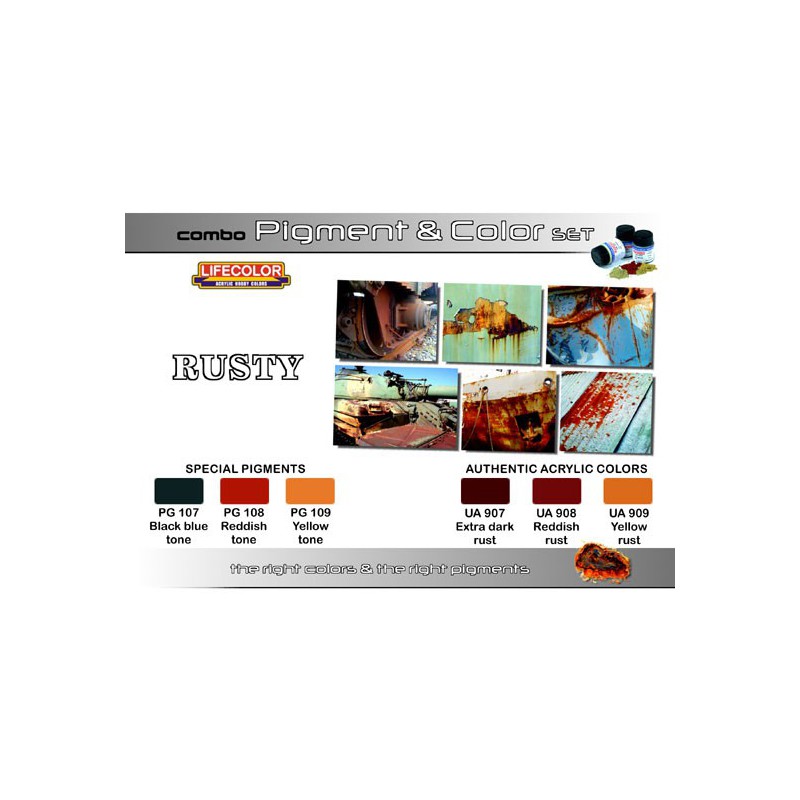 Acrylic paint shades & rusty pigments | Scientific-MHD