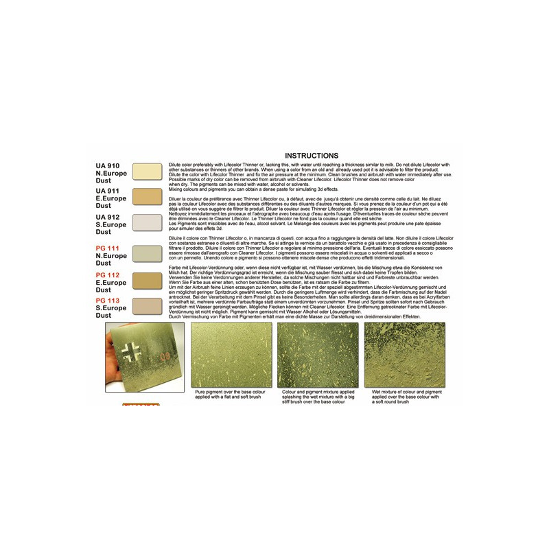 Acrylic paint shades and dirt pigments | Scientific-MHD