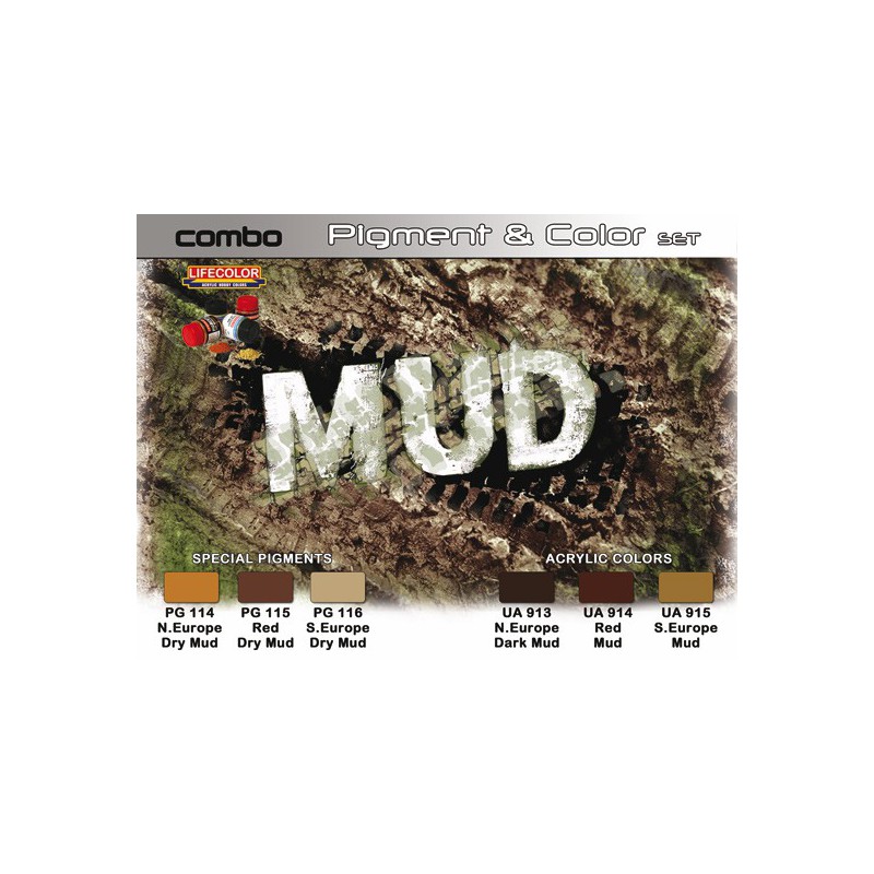 Acrylic paint shades and pigments mud | Scientific-MHD