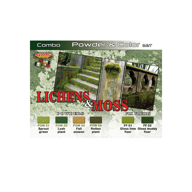 Acrylic paint set lichens and foam | Scientific-MHD