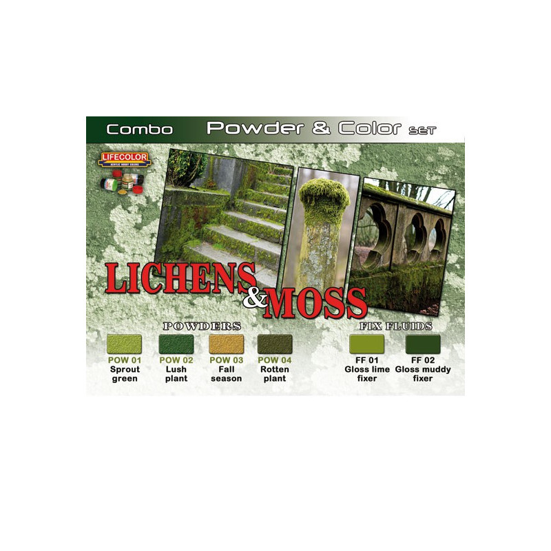 Acrylic paint set lichens and foam | Scientific-MHD