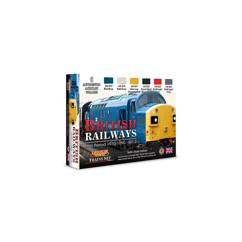 Acrylic painting British Railways Late Period 1970/1990 Set 3 | Scientific-MHD