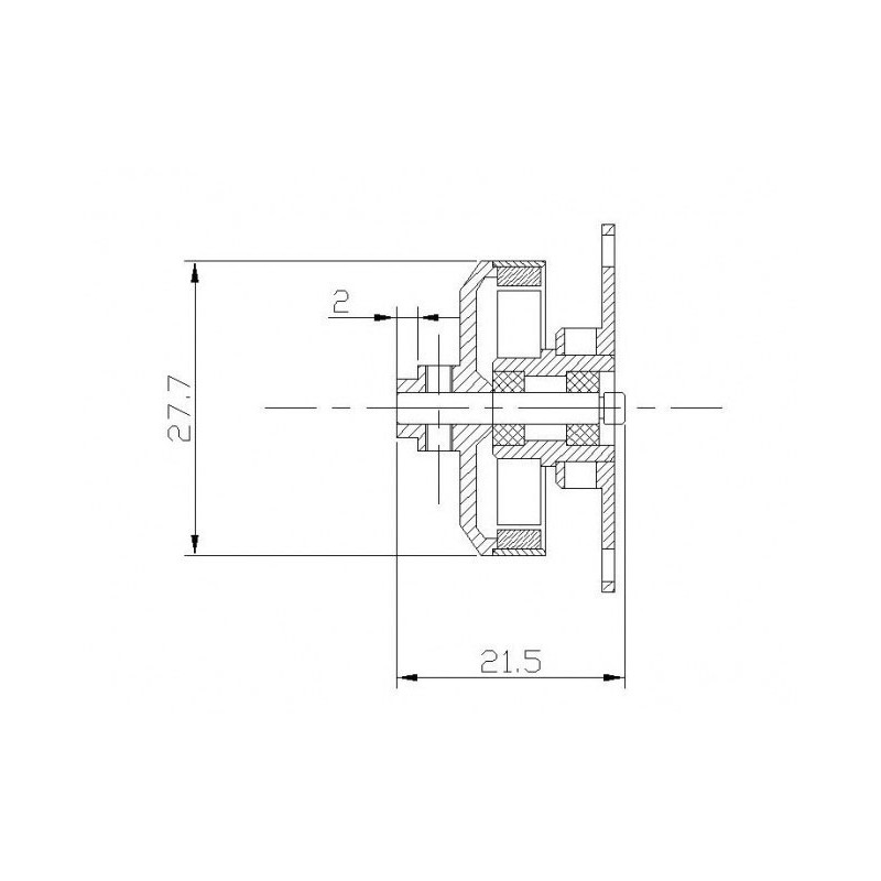 Draft electric motor DM2204 KV1750 engine | Scientific-MHD