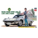 Mazda Cosmo Sport L10b plastic car cover with figurine | Scientific-MHD