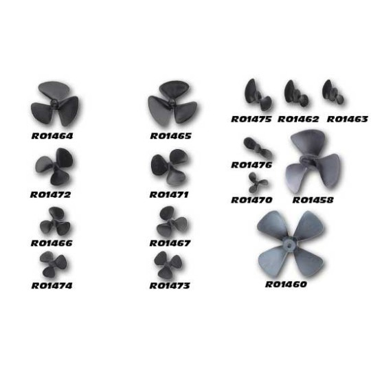 Radiocheted boat accessory Triple propeller 35mm rotation on the right | Scientific-MHD