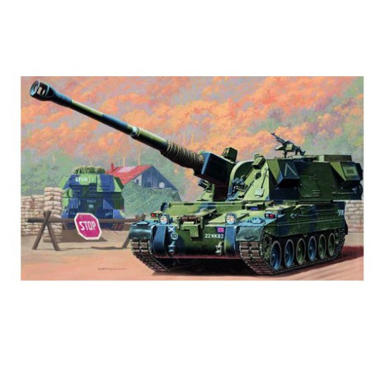 British plastic tank model 155mm AS-90 Howitzer British plastic tank model 155mm AS-90 Howitzer | Scientific-MHD