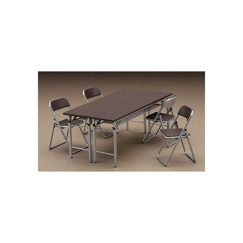 Educational plastic model meeting room desk & chairs 1/12 | Scientific-MHD