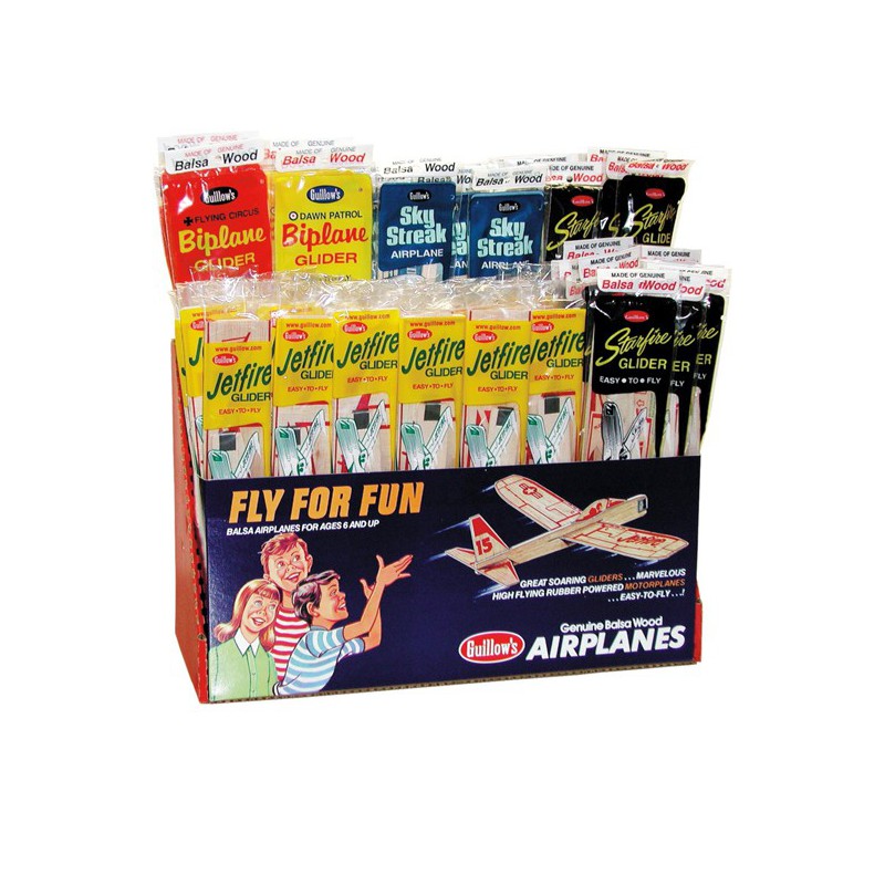 Free flight airplane radio controlle display 84 gliders | Scientific-MHD