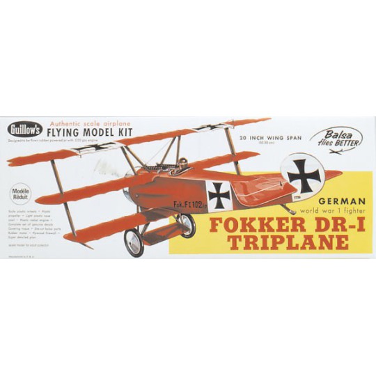Free Flight Airplane Fokker Dr-1 Triplane Free Flight Airplane Fokker Dr-1 Triplane | Scientific-MHD