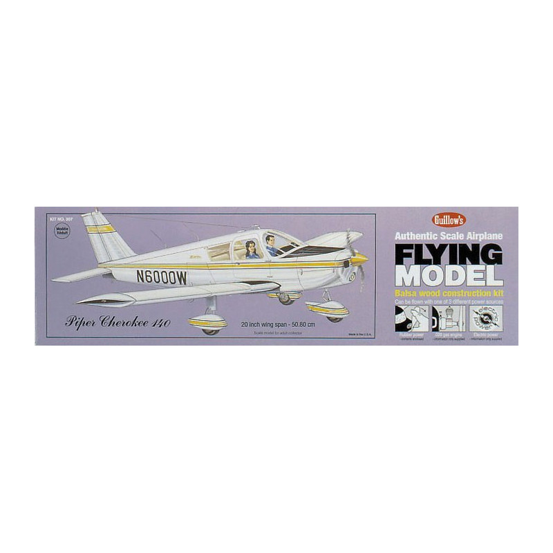 Free flight airplane Piper Cherokee 140 | Scientific-MHD