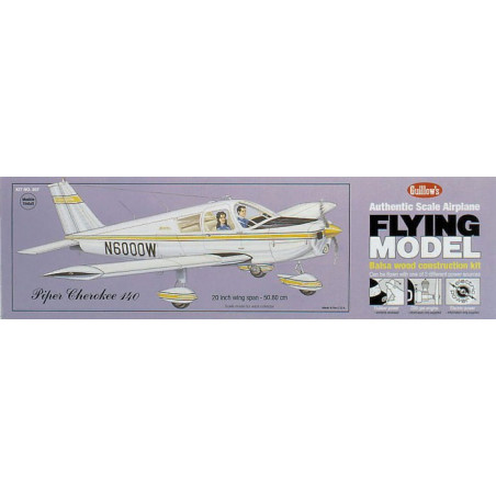 Free flight airplane Piper Cherokee 140 | Scientific-MHD