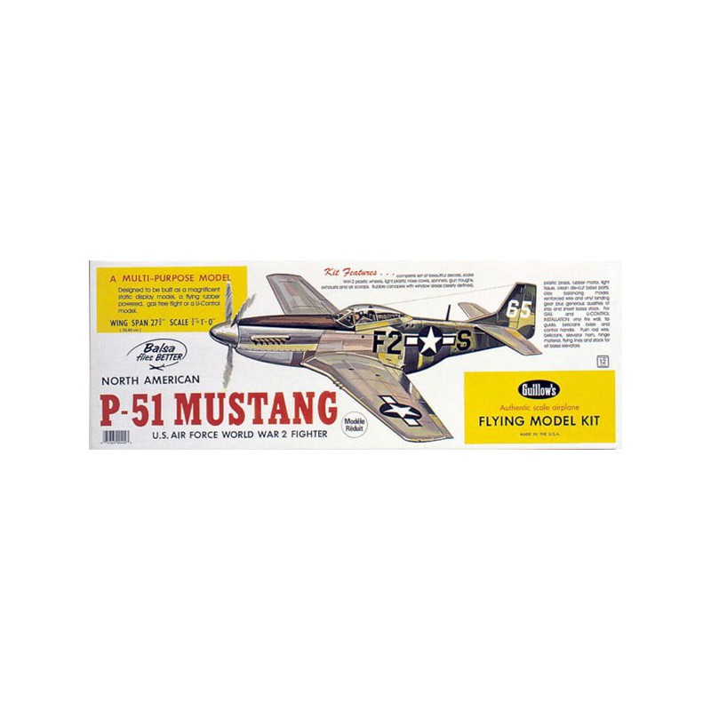 Free radio-free flight plane P-51 Mustang | Scientific-MHD