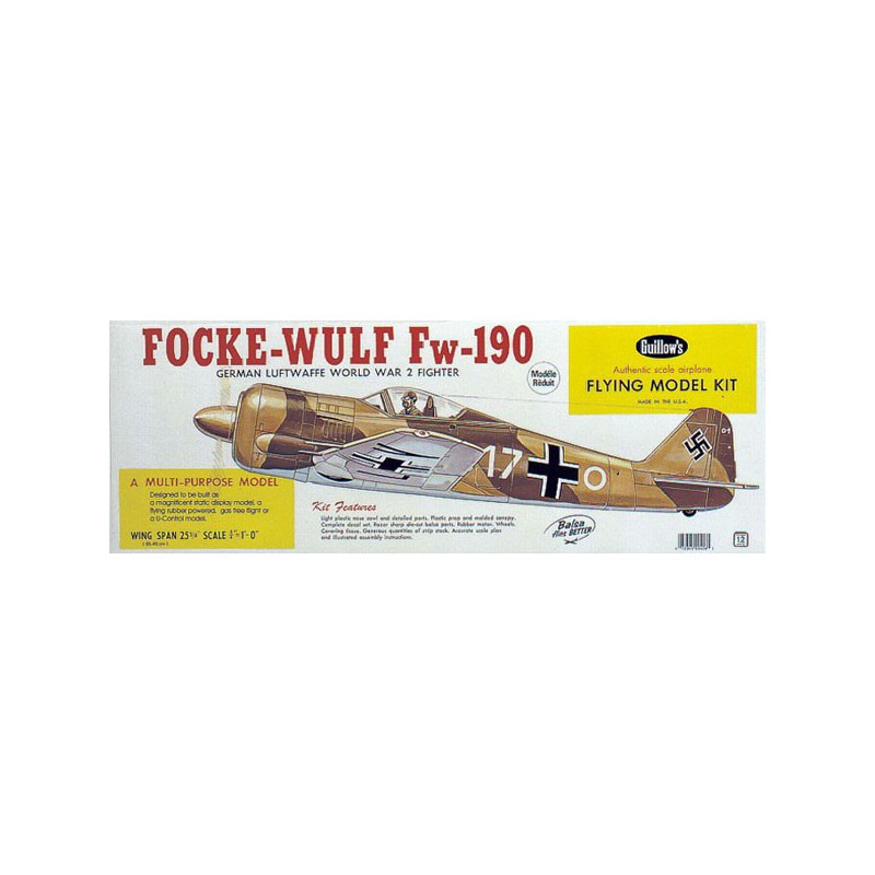Free-free free flight airplane Focke Wulf FW-190 | Scientific-MHD