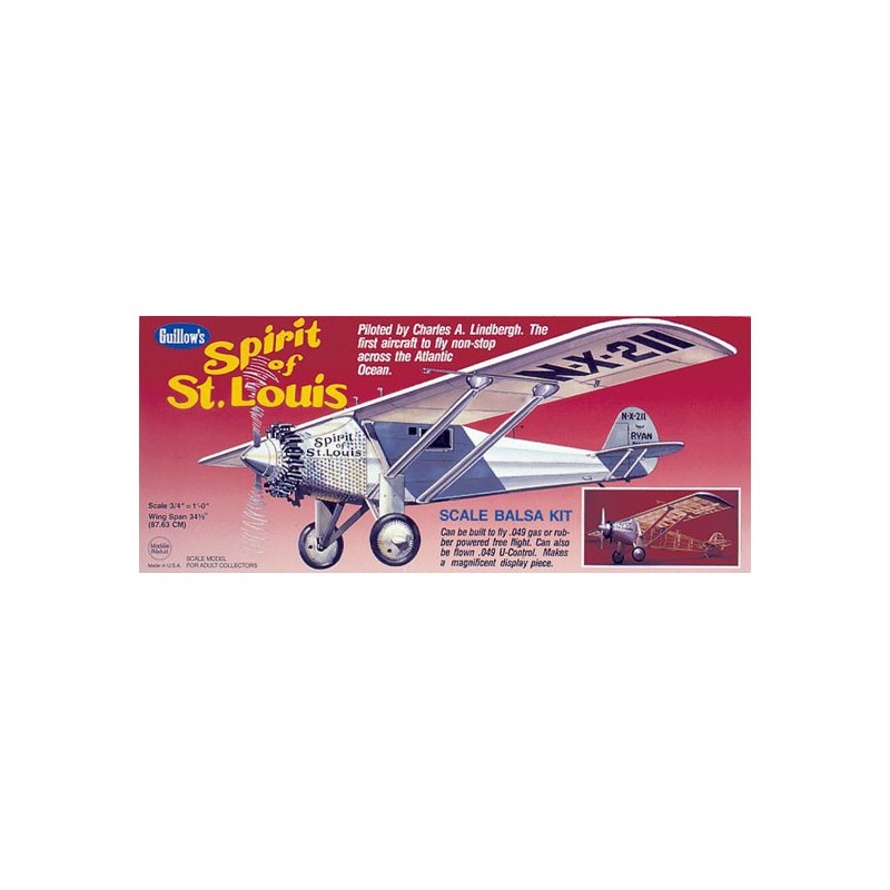 Spirit of St Louis radio -controlled free flight aircraft | Scientific-MHD