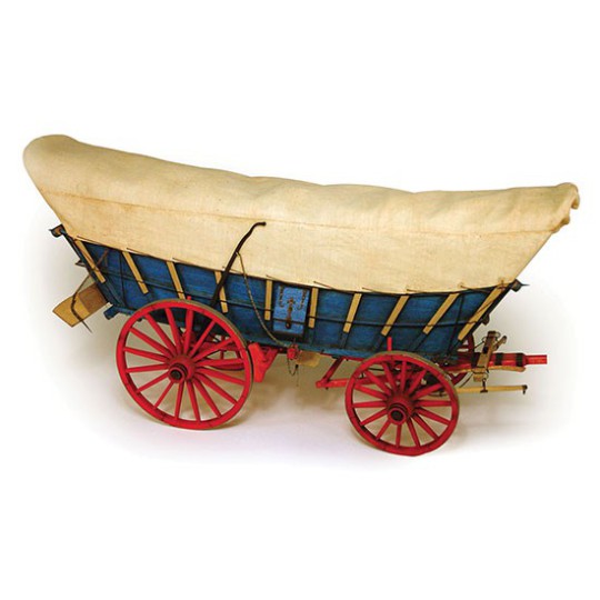 Wooden model Wagon Conestoga 1/12 Wooden plane model Wagon Constoga 1/12 | Scientific-MHD